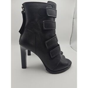 DKNY Black Blake High Heel Peep-Toe Ankle Bootie  Women's Size 8 NEW